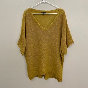 Eileen Fisher Linen Mustard Sweater